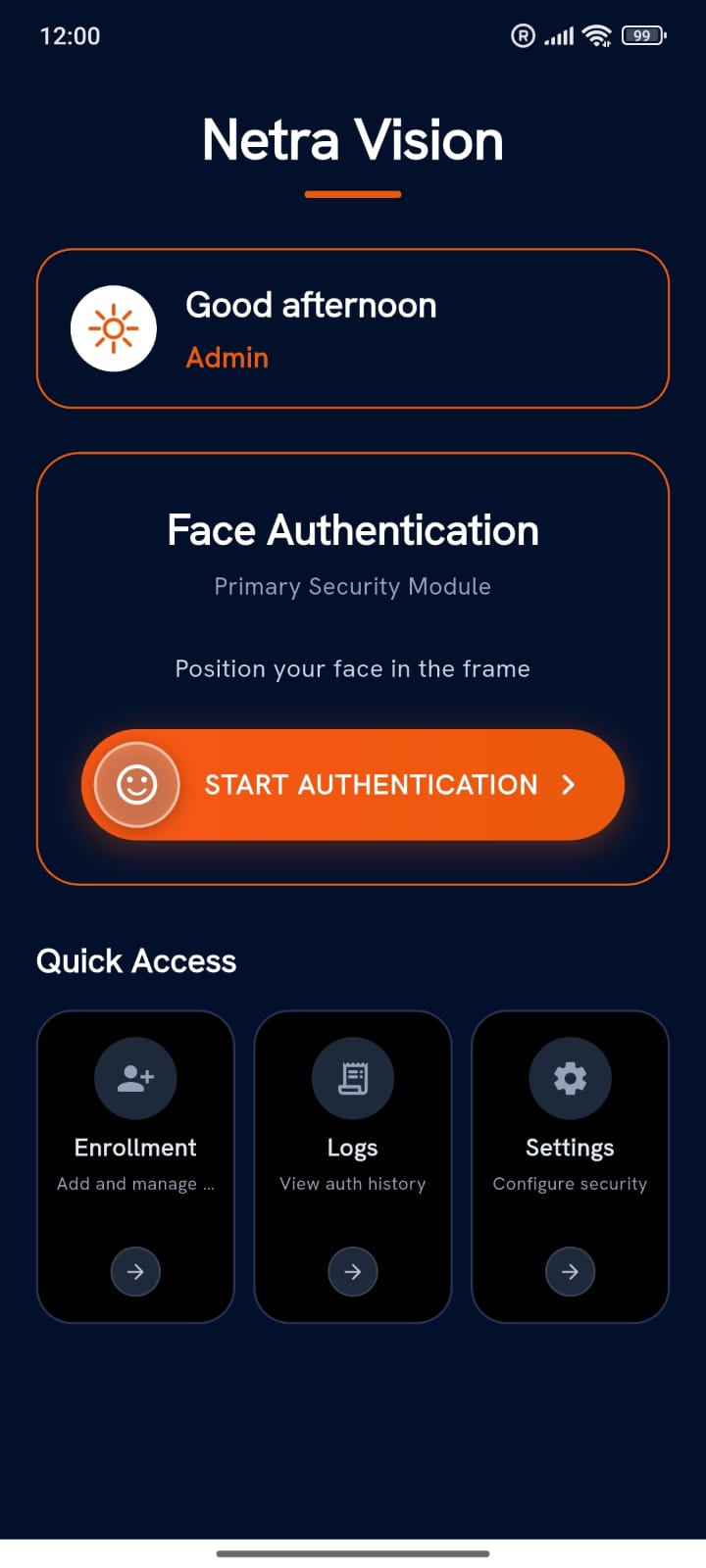 NetraVision Mobile Application